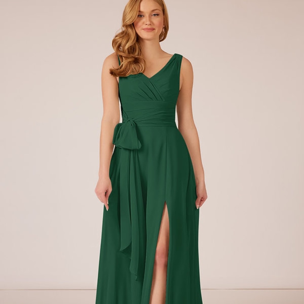 Azazie Bianca Dark Green Bridesmaid, Formal Dress